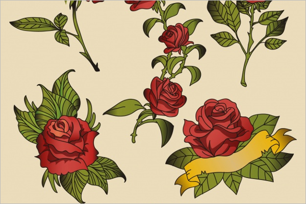 Free Flower Tattoo Design