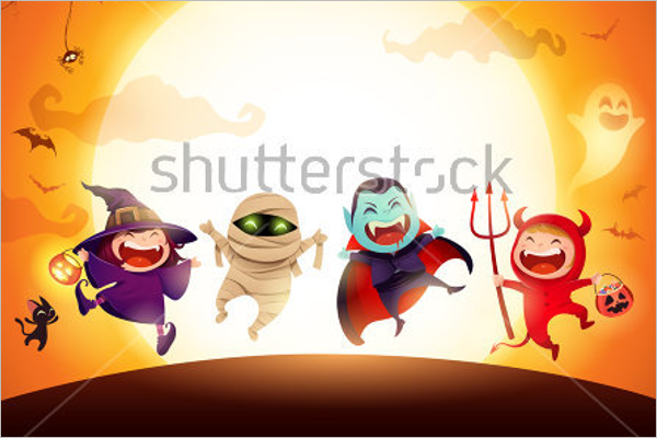 Free Kids Halloween Background