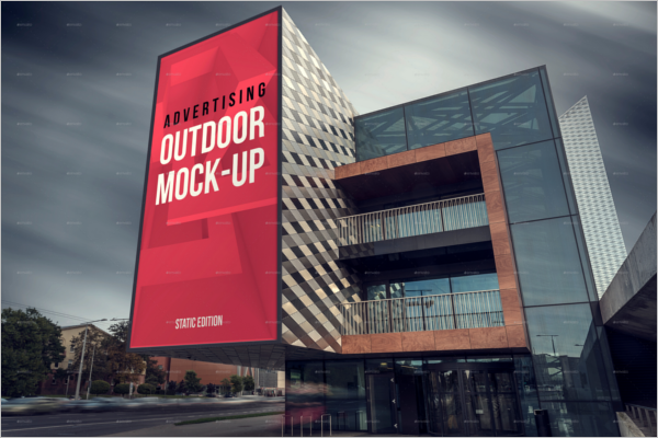 Full ScreenÂ Advertising Mockup Design