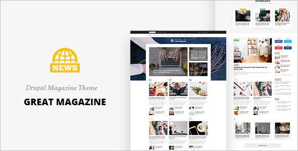 Great Magazine News Drupal 8 Theme