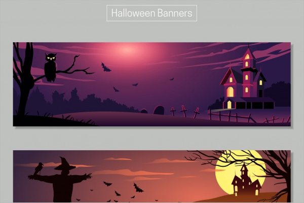 Halloween Banner Landscap Idea