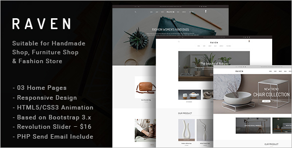 Handmade Furniture Ecommerce Template
