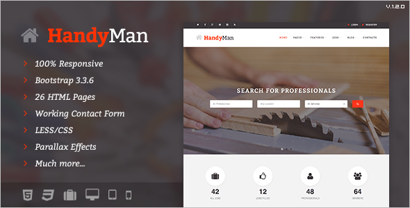 Handyman Job Board Template