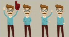 30+ Hipster Character Designs