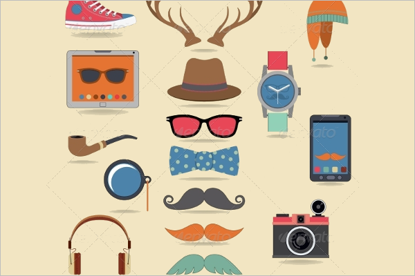 Hipster Character Set Design