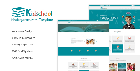 Kids School HTML Template