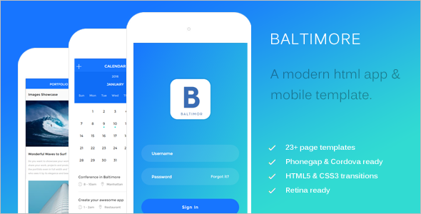 Latest HTML Mobile Template