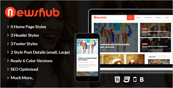 Magazine Blog HTML Template