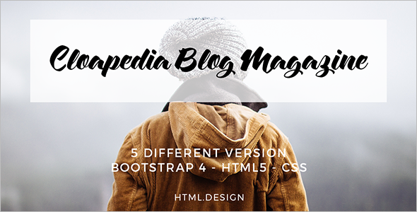 Magazine Blog HTML5 Template