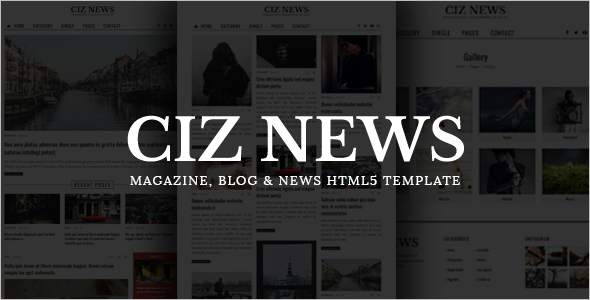 Magazine HTML Template