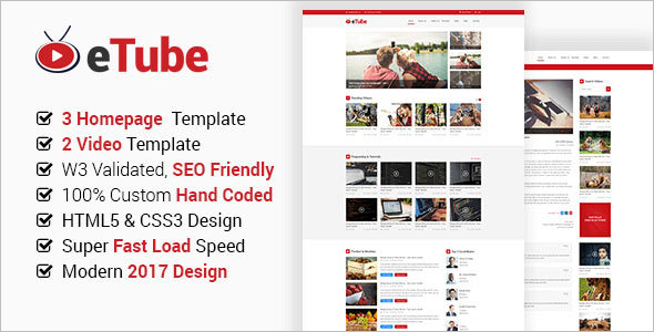 Magazine HTML5 Website Blog Template