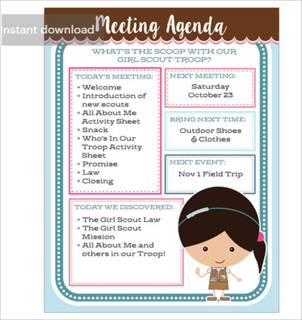 Meeting Agenda Template Excel