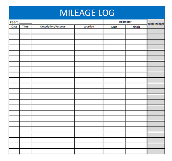 44 Mileage Log Templates Free Word Excel PDF Format