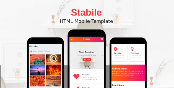 Mobile App HTML Template