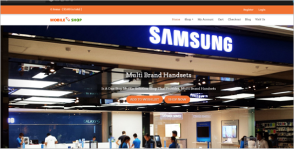 Mobile Supermarket WordPress Theme