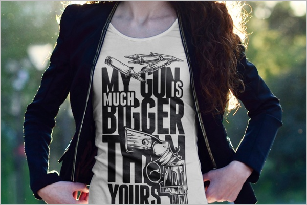 Model T-shirt Mockup Design