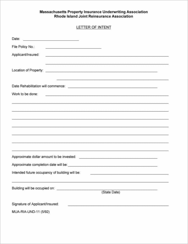 33+ Letter of Intent Templates Free Word Sample Documents