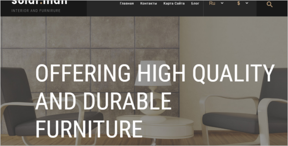 Modern Furniture Ecommerce Template