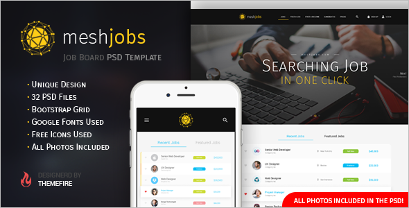 Modern Jobs Board Template