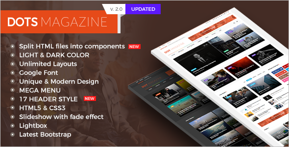 Modern Magazine HTML Template