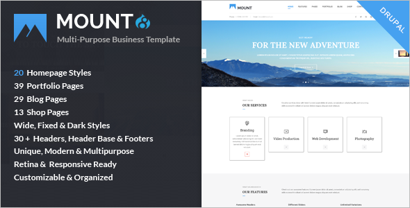Multi-Concept Business Drupal 8 Theme