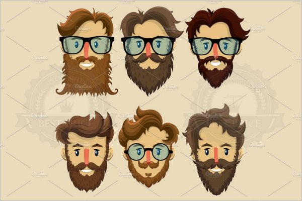 Multiple Hipster Character Design
