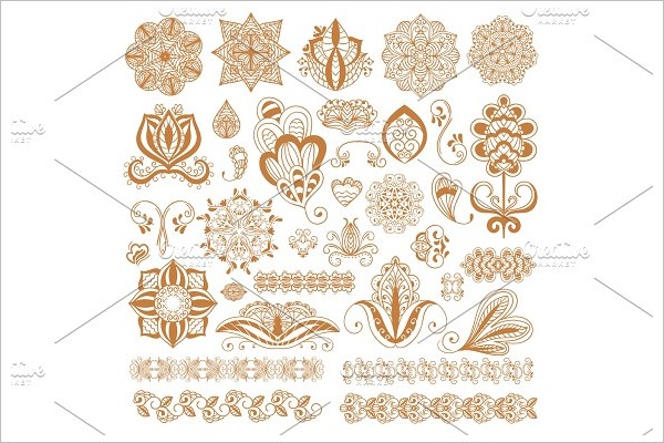 Multiple Tattoo Flower Design
