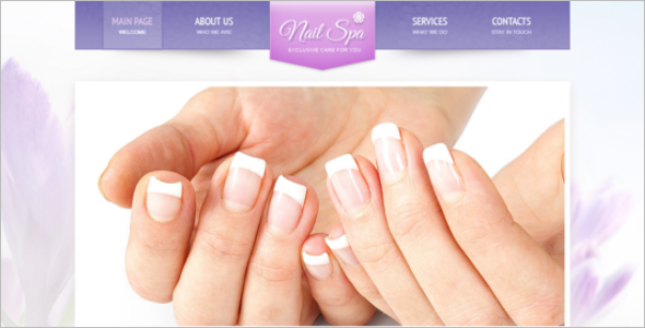 Nail Art SalonÂ Website Template