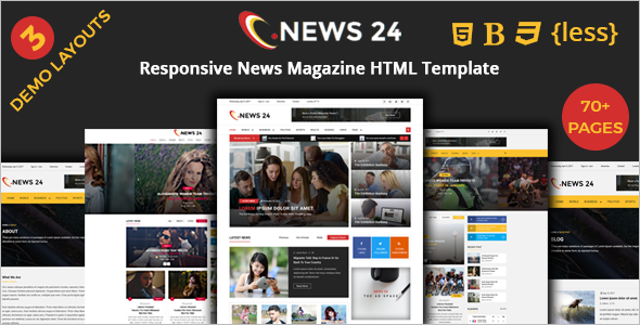 News Magazine HTML Template