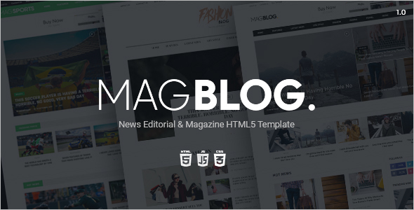 News Website HTML5 Template