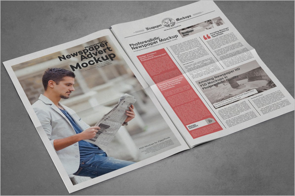 Newspaper Advertising Mockup Bundle