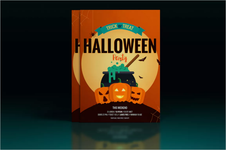 PSD Halloween Poster Design