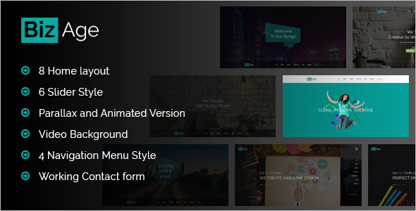 Parallax One Page HTML Template