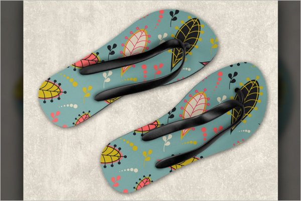 Photorealistic Sandals Mockup PSD