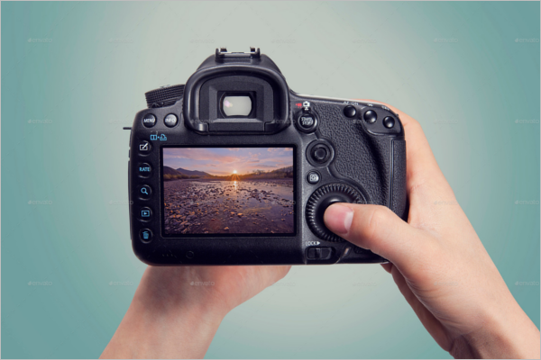 Photoshop Camera Mockup Design