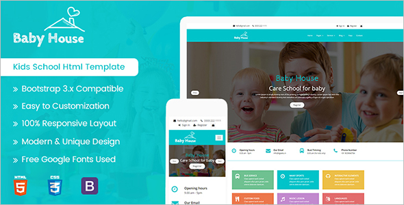 Play School HTML5 Template