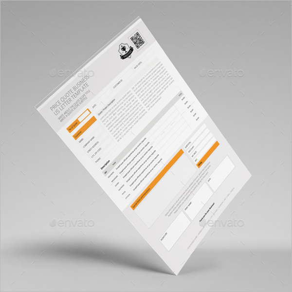 Price Quotation Sample Template