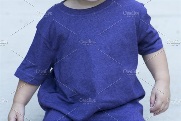 Purple Shirt Mockup Template