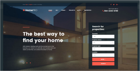 Real Estate Responsive Website Template