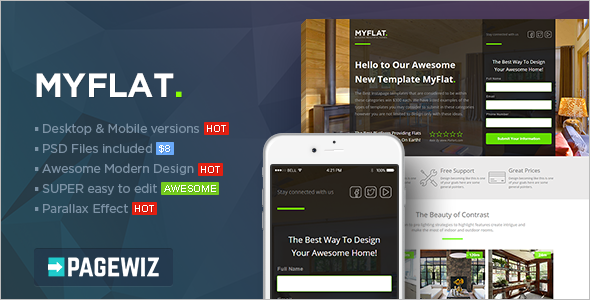 Responsive Real Estate Pagewiz Template