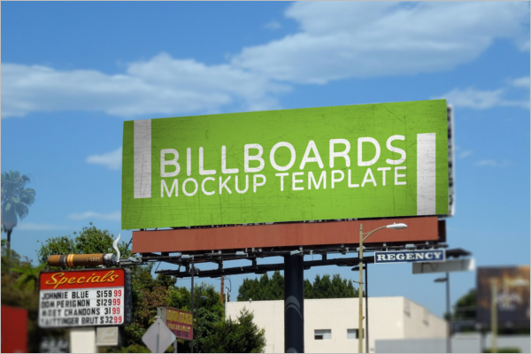 Road SideÂ Advertising Display Mockup