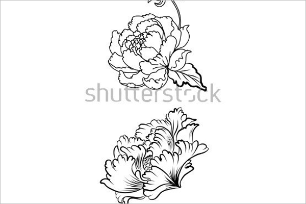Sample Flower Tattoo Design