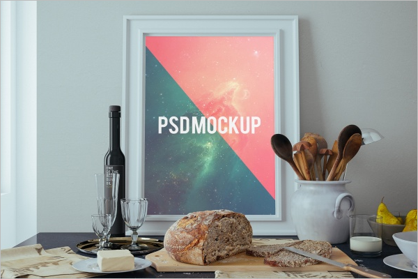 Sample Wall Poster Mockup