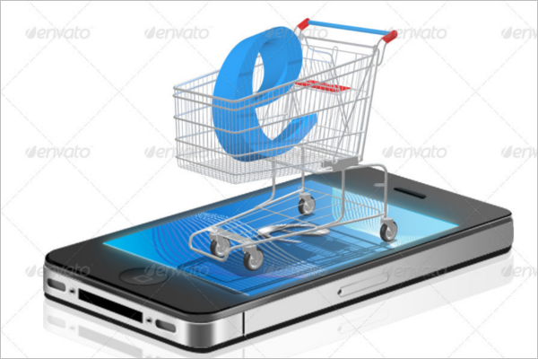 Shoping Cart Advertising Mockup Design