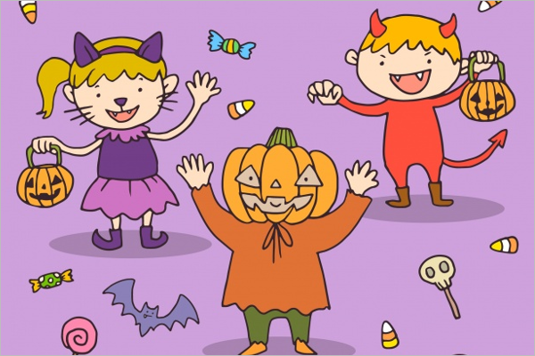 Simple Halloween Background Design