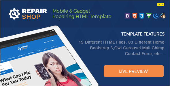 Smartphone Website Template