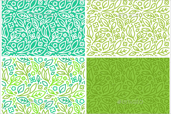 Spring Leaves Seamless Pattern