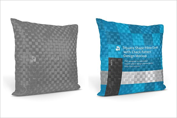 Square Pillow Mockup Template