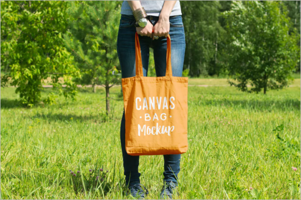 Stylish Canvas Bag Mockup