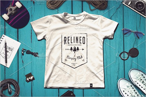 T-Shirt Set Mockup Template